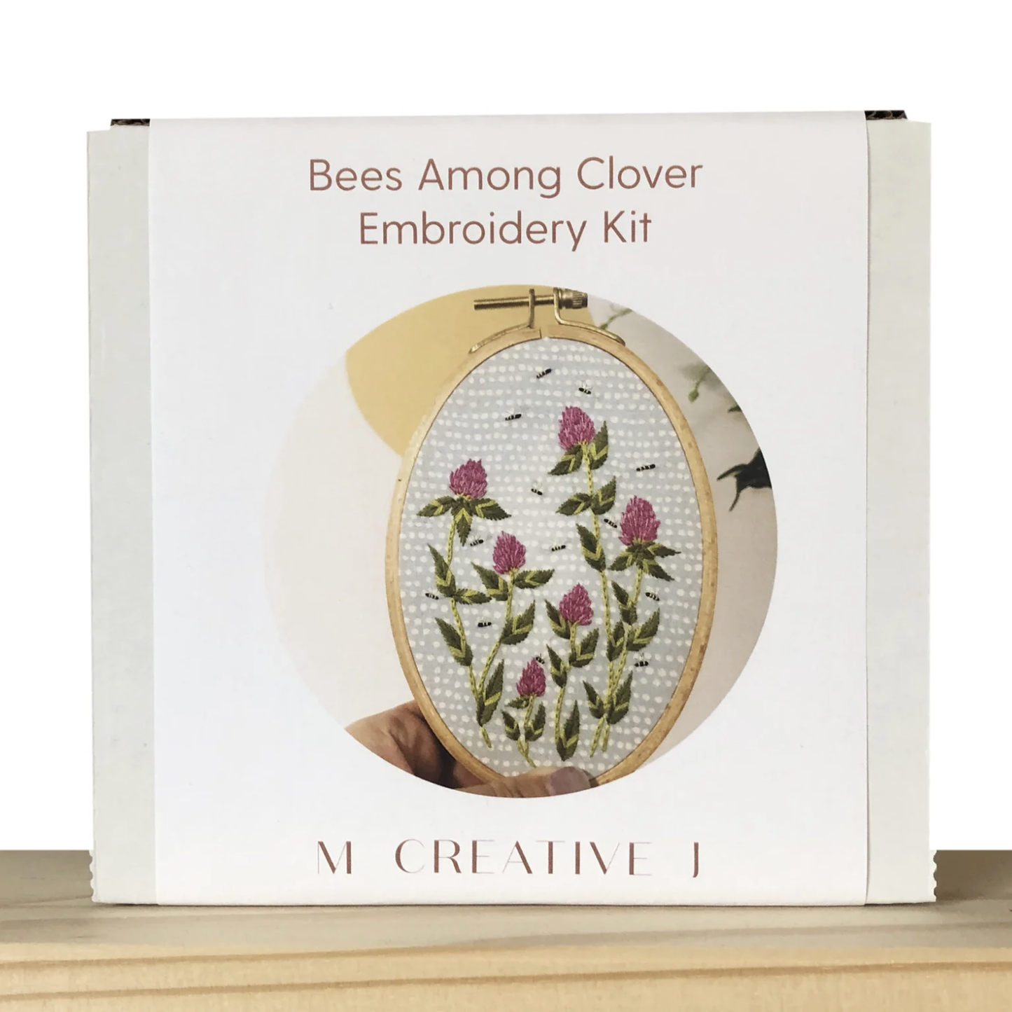 Embroidery Kit Bees Among Clover