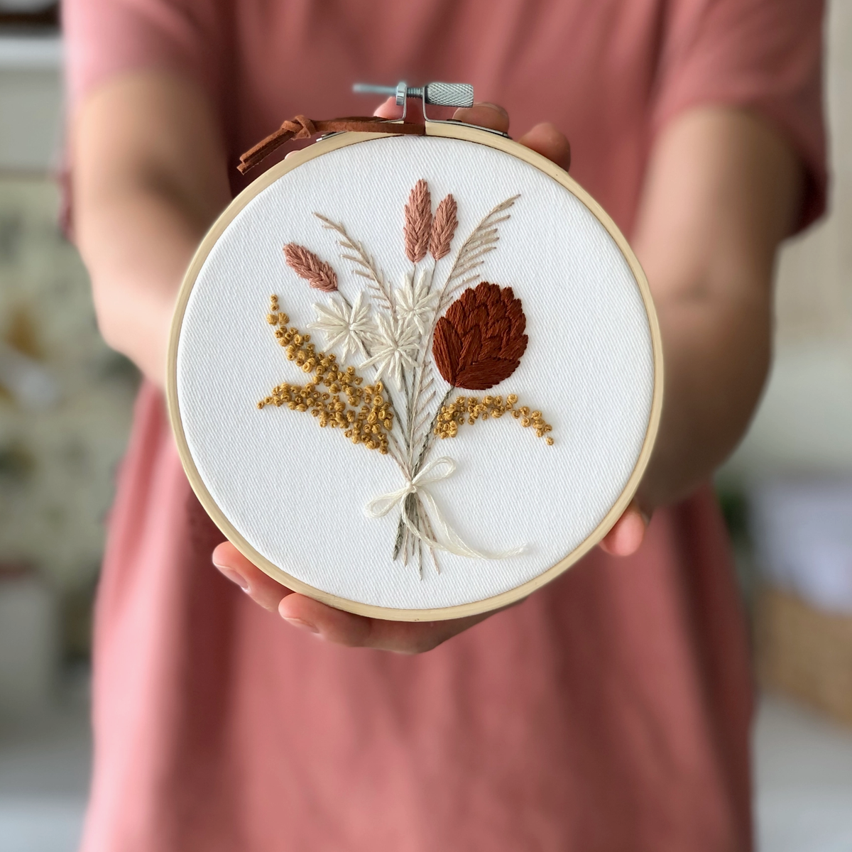 Embroidery Kit Flowers Bouquet