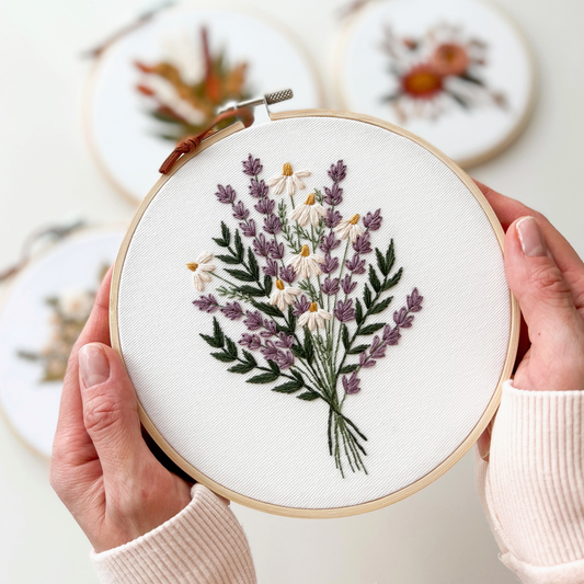 Embroidery Kit Lavender & Daisies