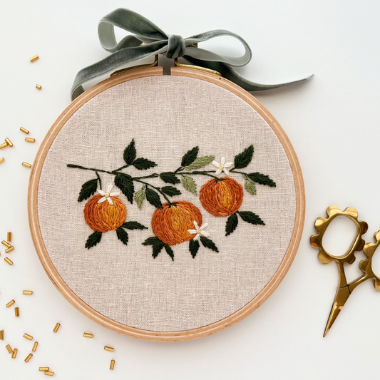 Embroidery Kit Orange Branch