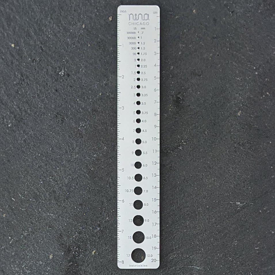 Nina Chicago Mirror Ruler Needle Gauge