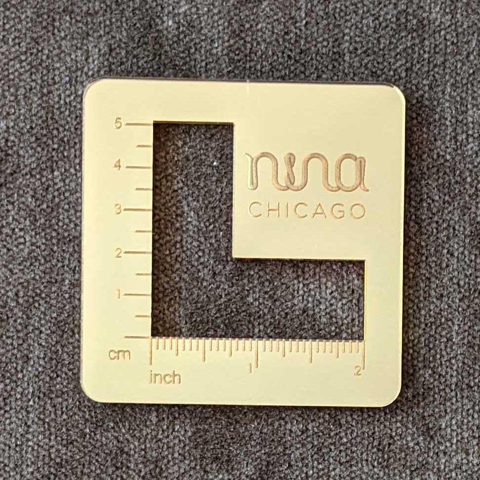 Nina Chicago Mirror Gauge Swatch Ruler