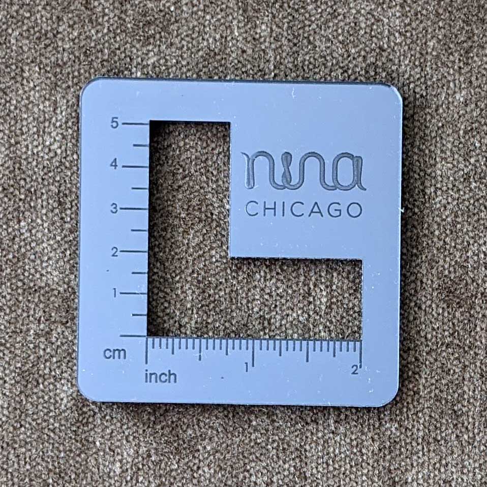 Nina Chicago Mirror Gauge Swatch Ruler