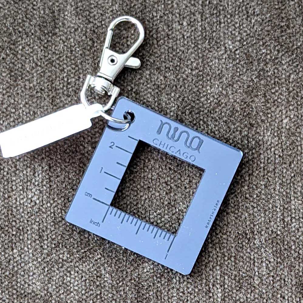 Nina Chicago Mirror Gauge Swatch Ruler 1" Fob