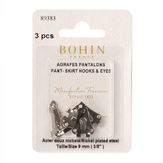 Pant/Skirt Hooks & Eyes 9mm