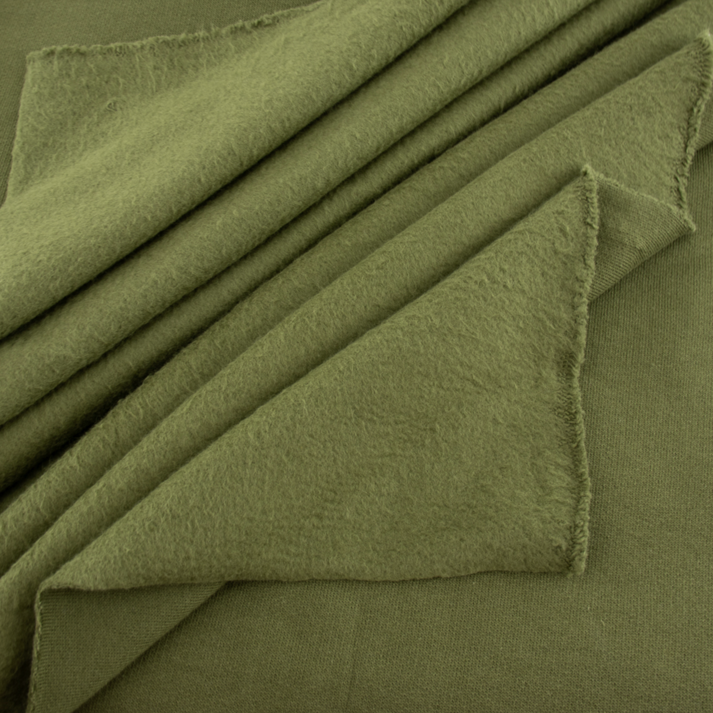 Organic Solid Fleece Jungle Green