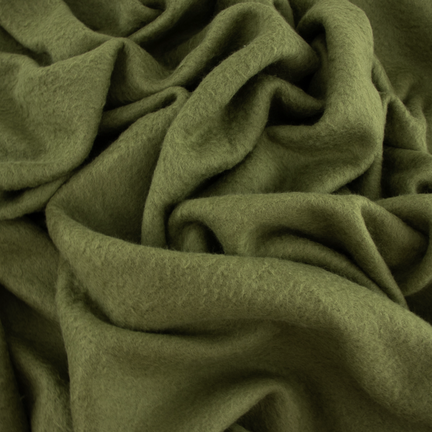 Organic Solid Fleece Jungle Green