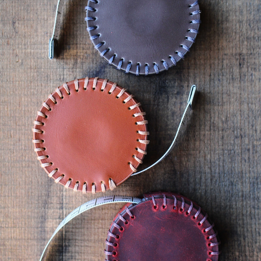 Hand Stitched Leather Tape Measure