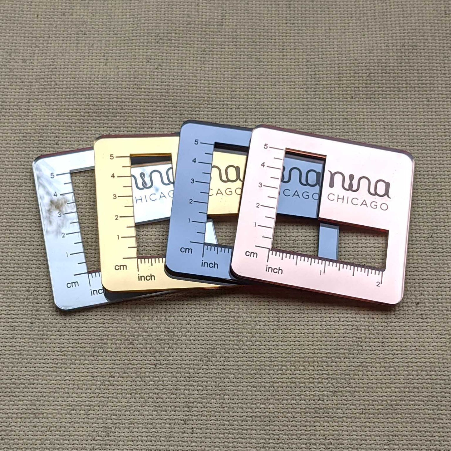 Nina Chicago Mirror Gauge Swatch Ruler