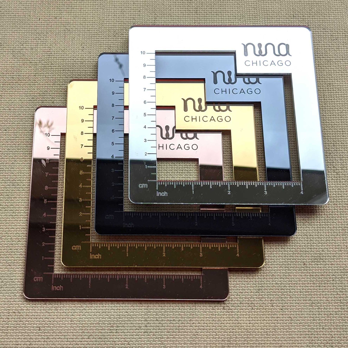 Nina Chicago Mirror Gauge Swatch Ruler