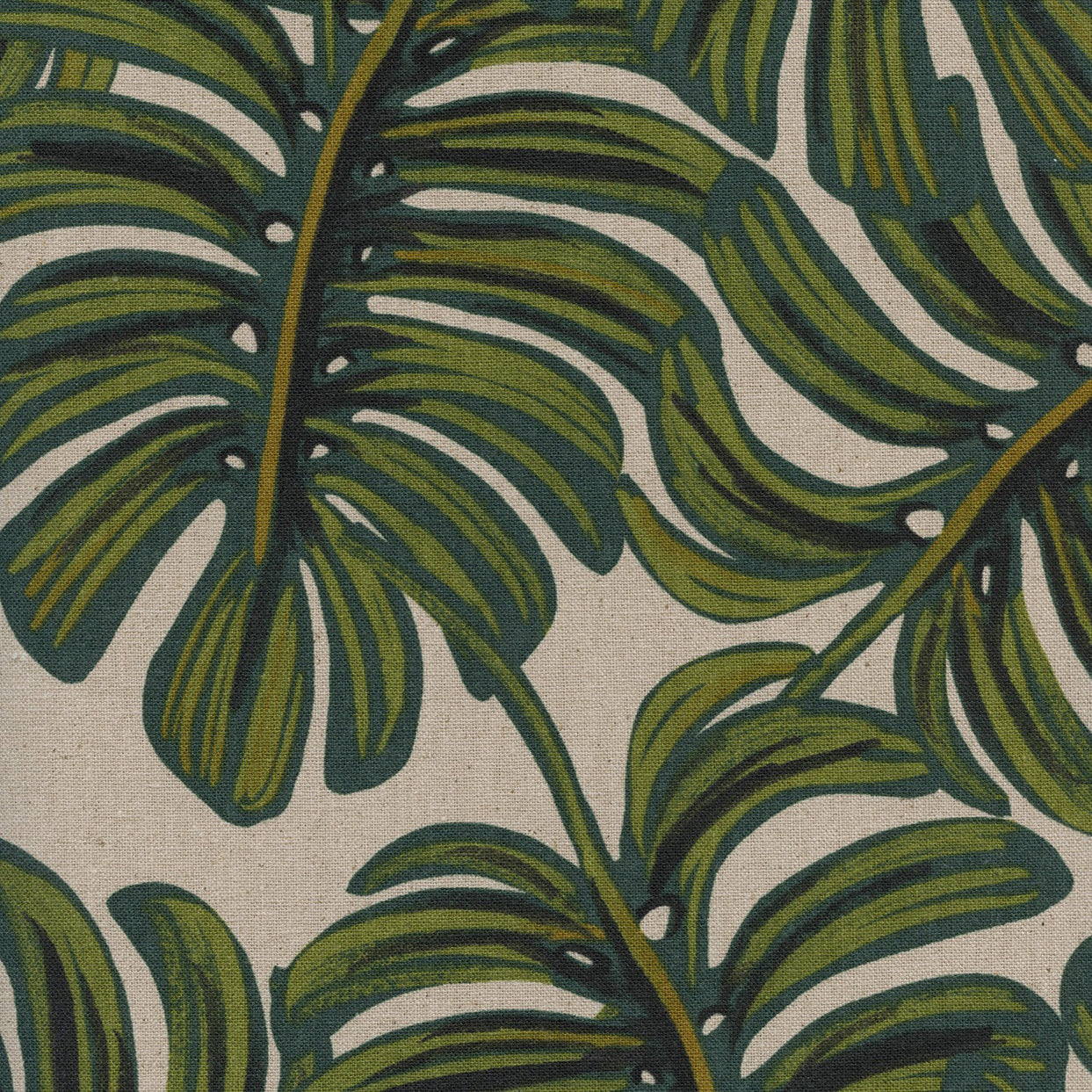 Menagerie Monstera Natural Canvas