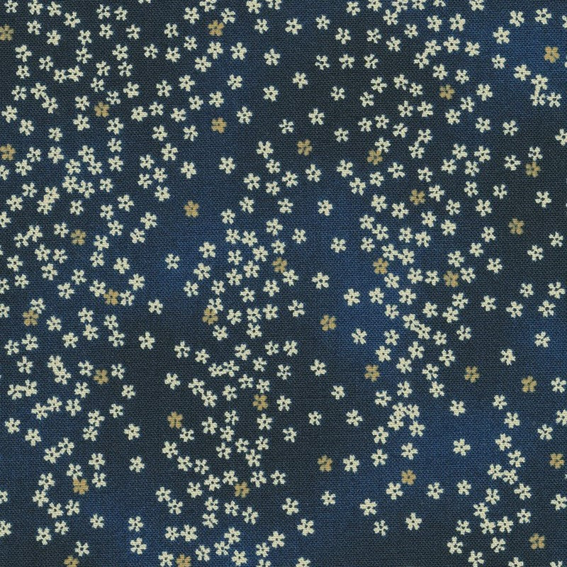 Sevenberry Kasuri Navy Flowers