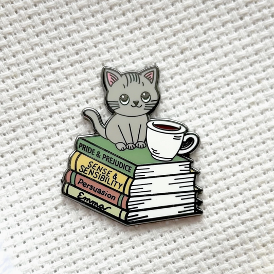 Cats, Coffee, and Jane Austen Needle Minder