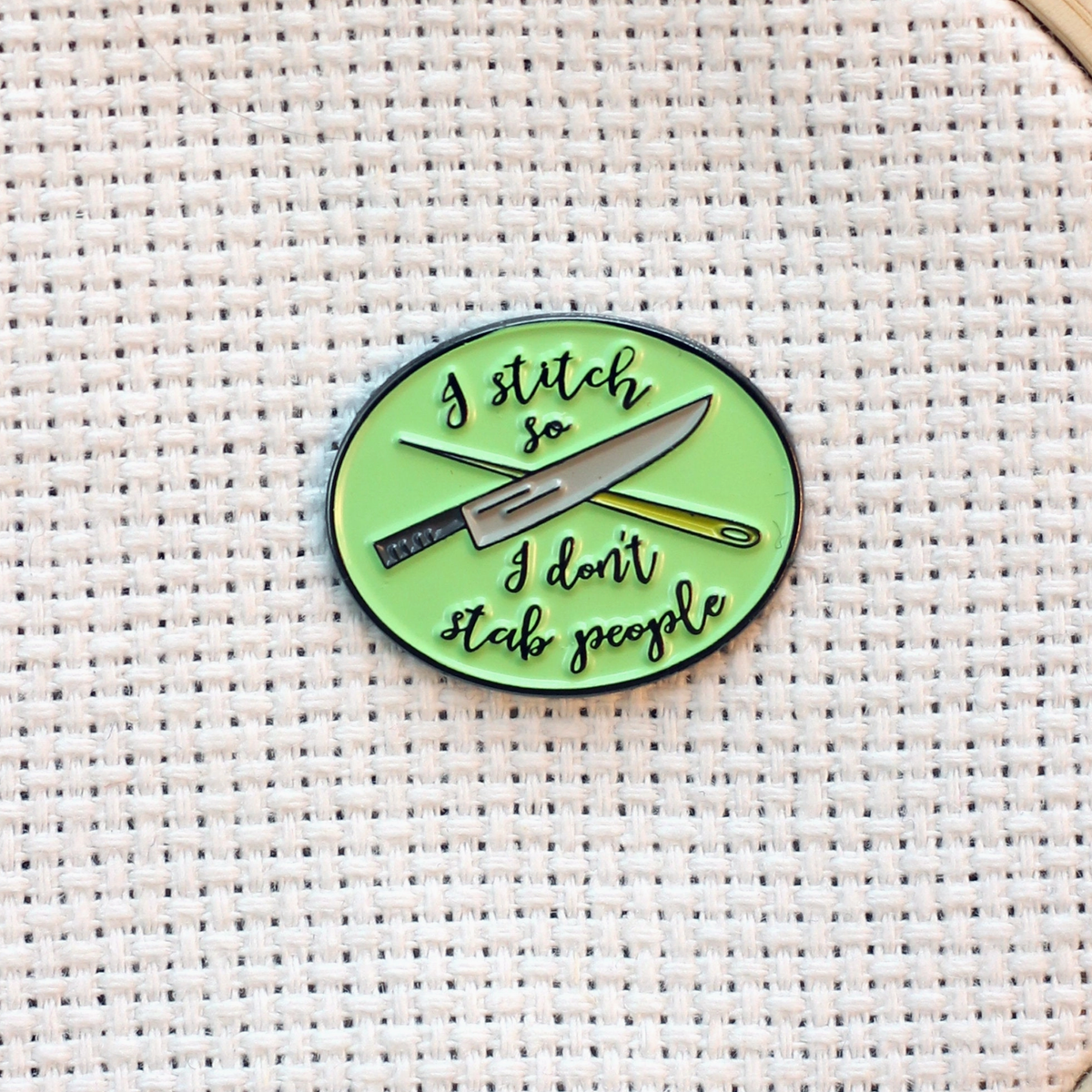 I Stitch So I Don't Stab People Needle Minder