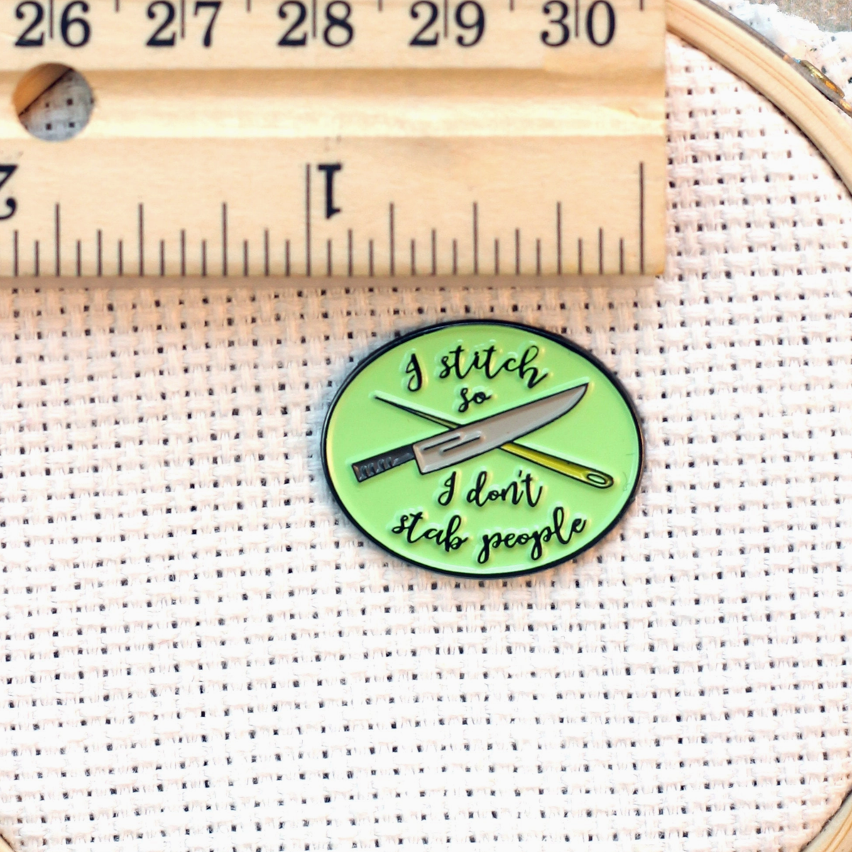 I Stitch So I Don't Stab People Needle Minder