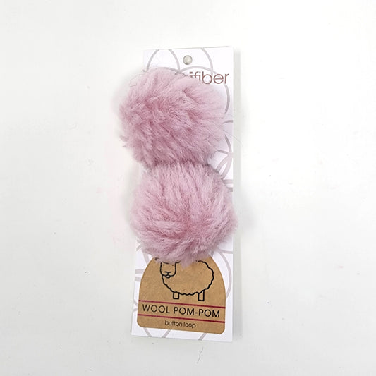 Wool Pom Pom 6 cm Set of 2