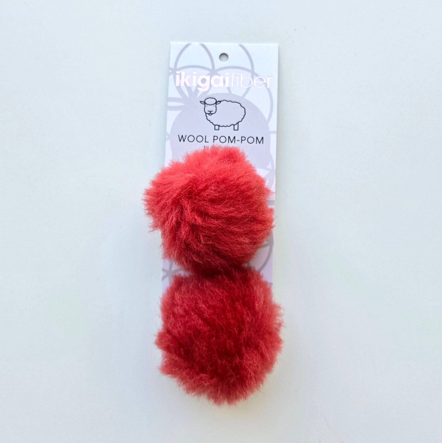 Wool Pom Pom 6 cm Set of 2