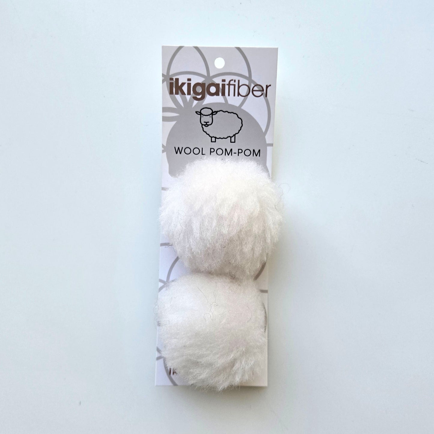 Wool Pom Pom 6 cm Set of 2
