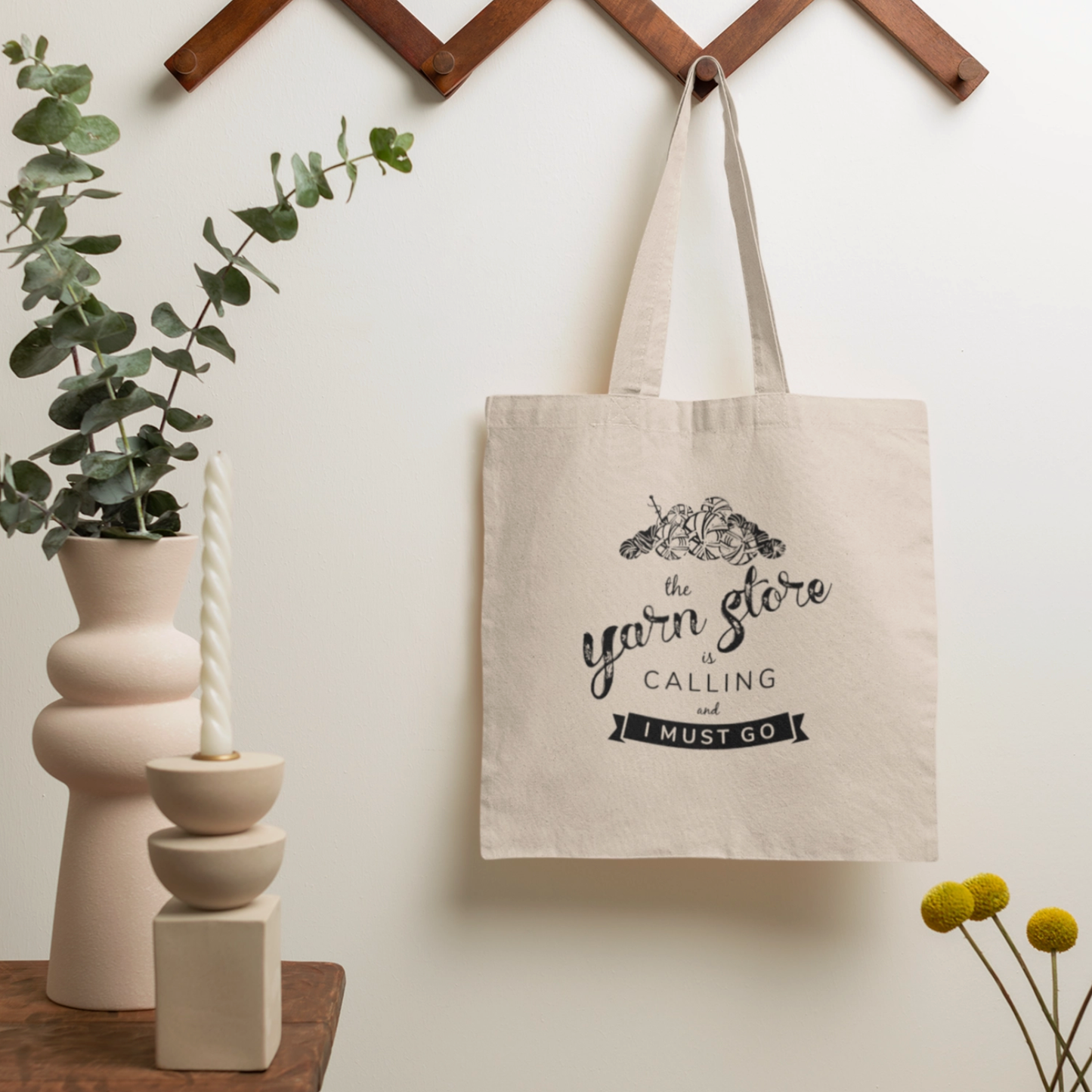 "The Yarn Store is Calling" Tote Bag