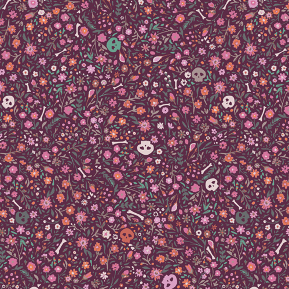 Enshadow Boneyard Hexberry Quilting Cotton