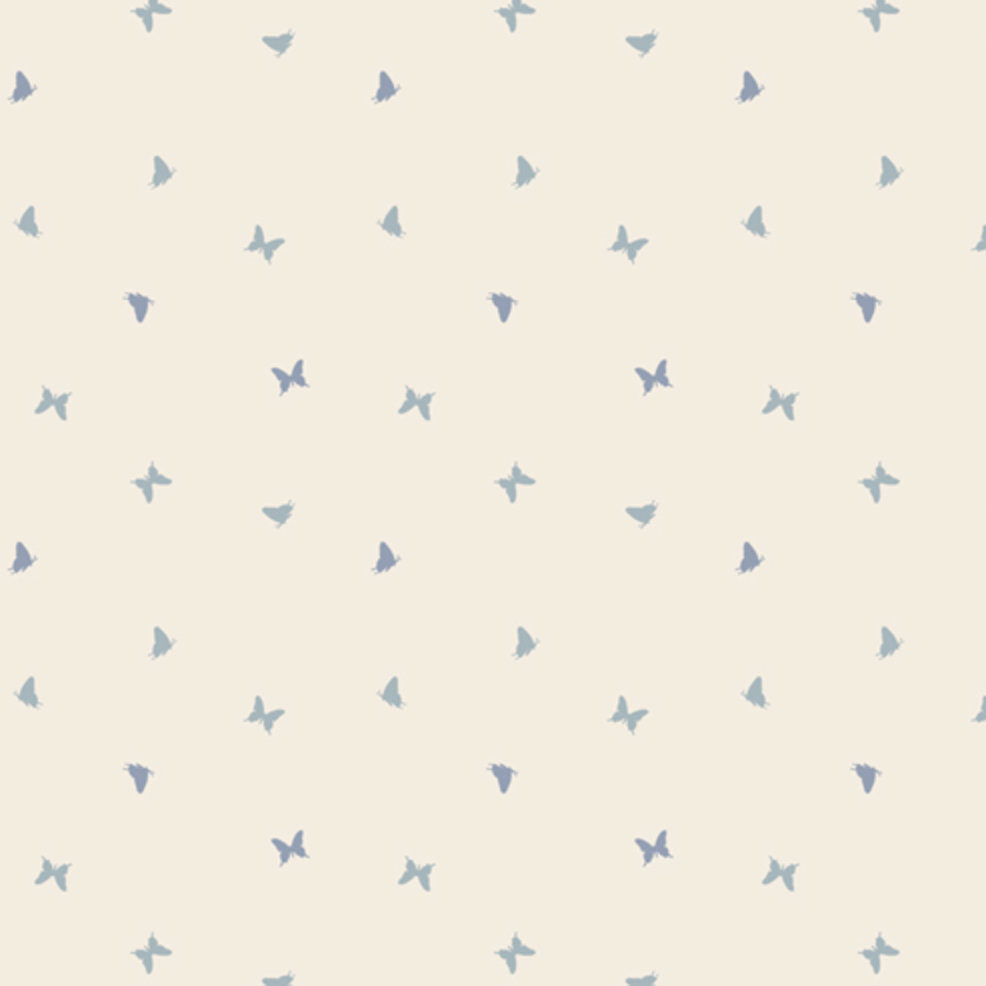 Fresh Linen Fluttering Sky Butterfly Quilting Cotton