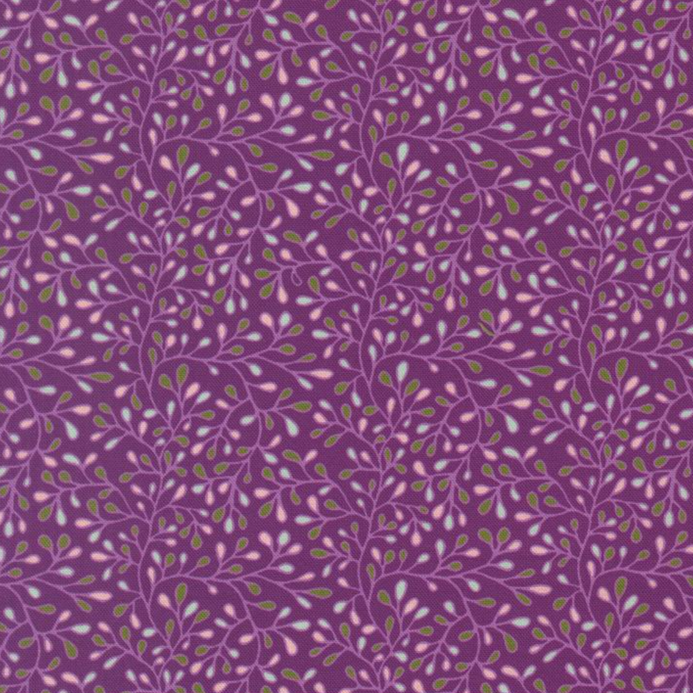 Floral Fondant Plum Quilting Cotton