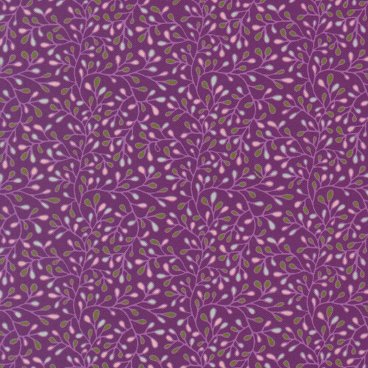 Floral Fondant Plum Quilting Cotton
