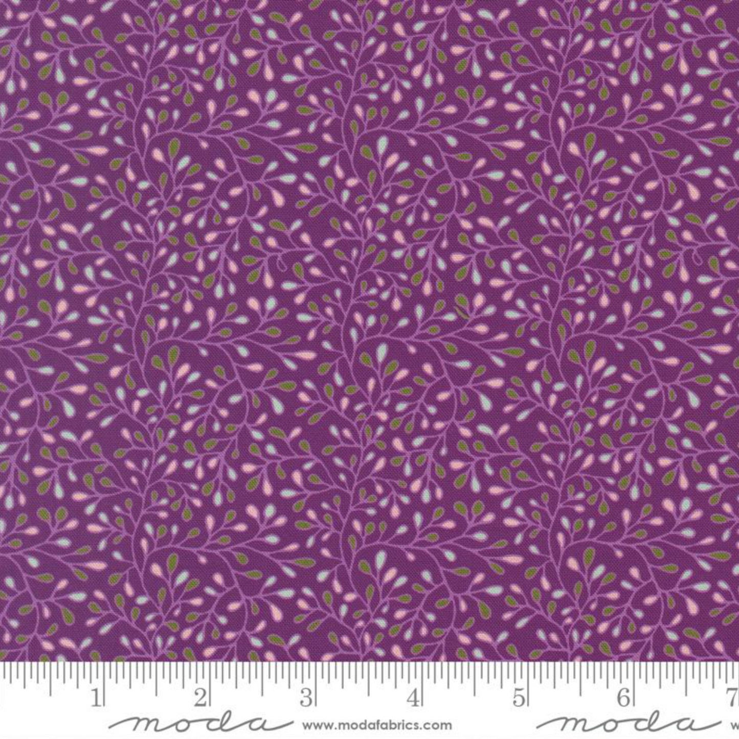 Floral Fondant Plum Quilting Cotton