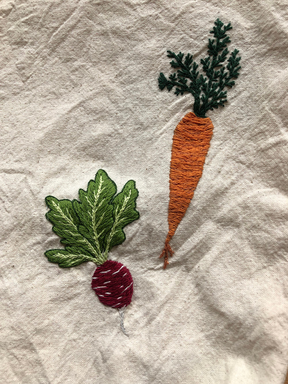 Upcycle Your Tote Bag with Veggie Embroidery 5/9/25 from 6pm to 8pm