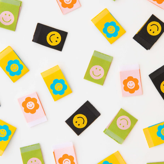 Smiley Multipack Woven Labels