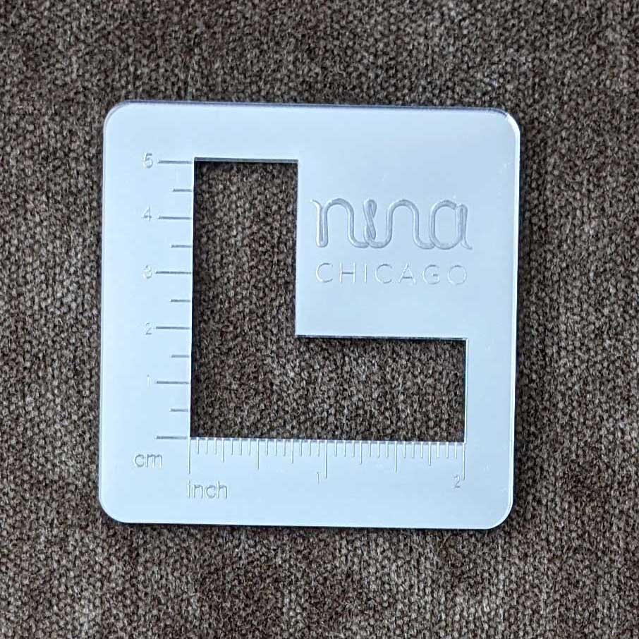 Nina Chicago Mirror Gauge Swatch Ruler