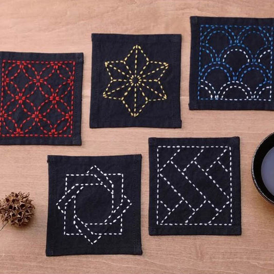 Sashiko  Tsumugi Sampler Coasters