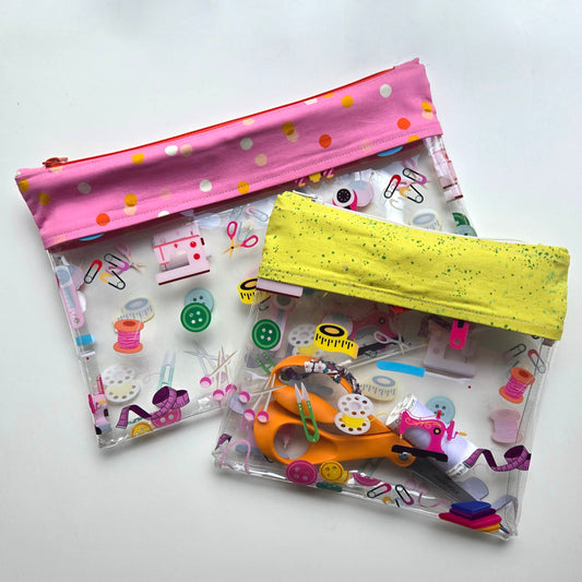 Learn to Sew a Vinyl Zippered Pouch Monday, 6/9/25 from 5pm to 8pm